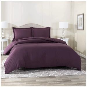 Eggplant Purple Duvet Cover (Full/Queen)